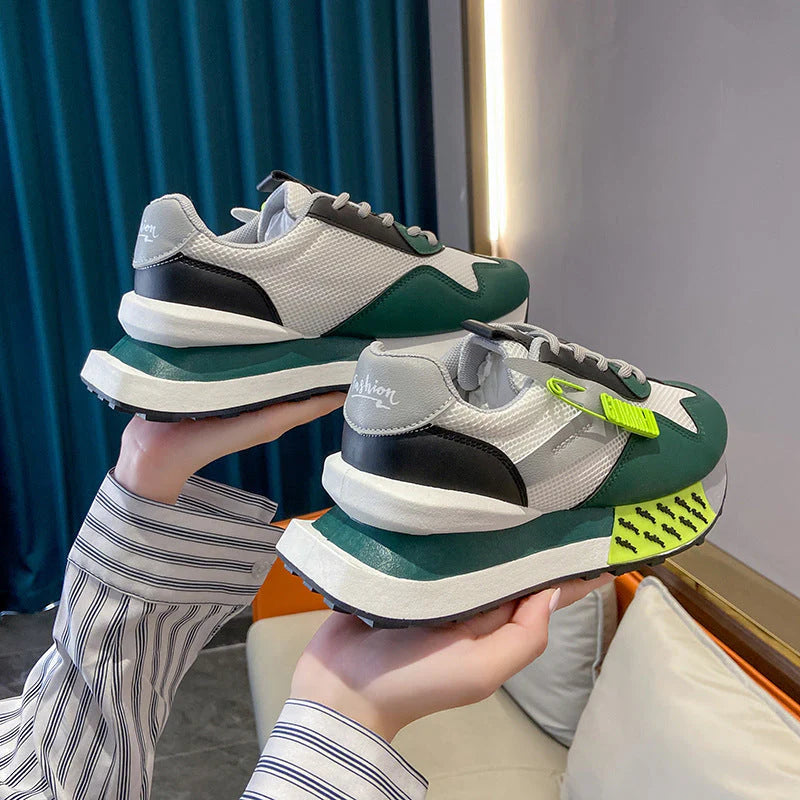 Daddy Breathable Summer Genuine Leather Thick Bottom Women'S Clothing Argan Sneaker