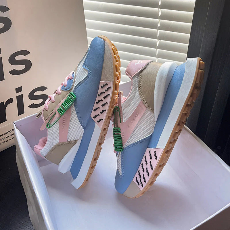 Daddy Breathable Summer Genuine Leather Thick Bottom Women'S Clothing Argan Sneaker