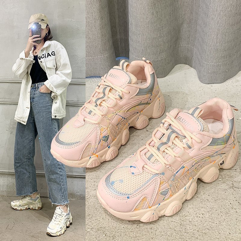 Luminous Super Fire Daddy Shoes Women Trend Sneakers