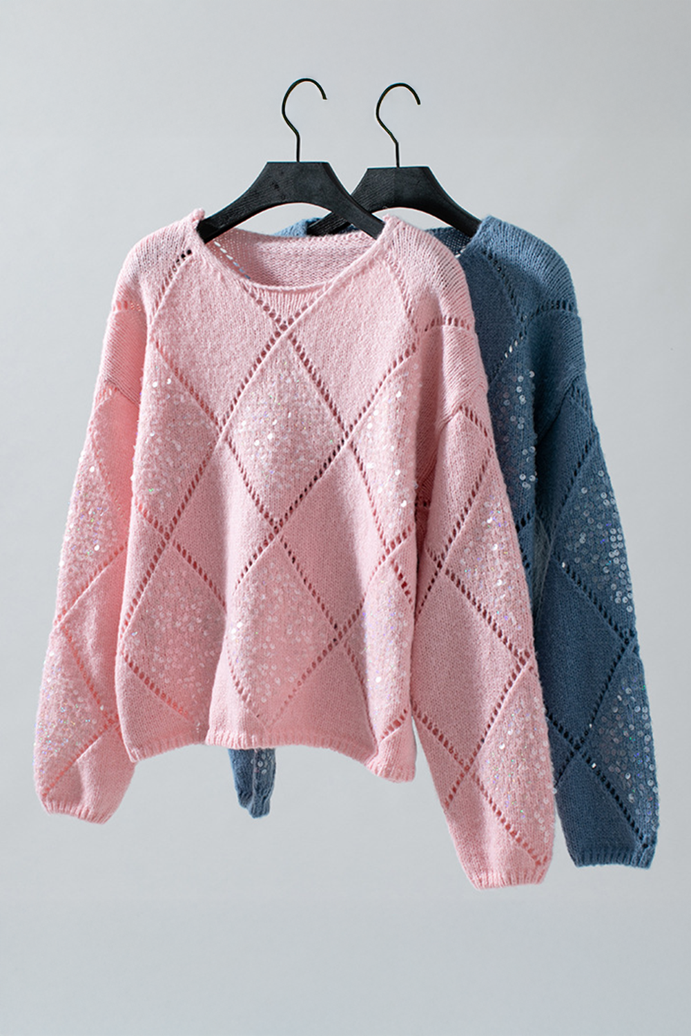 Amelia Pattern Sequin Detail Sweater