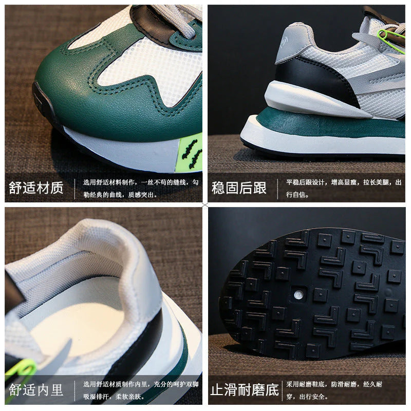 Daddy Breathable Summer Genuine Leather Thick Bottom Women'S Clothing Argan Sneaker