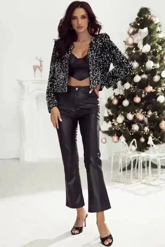 Sequin Dream Cropped Jacket